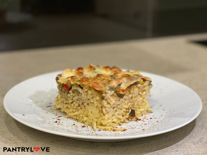 Pasta Bake with Eggplant and Zucchini – Vegan + Gluten-free