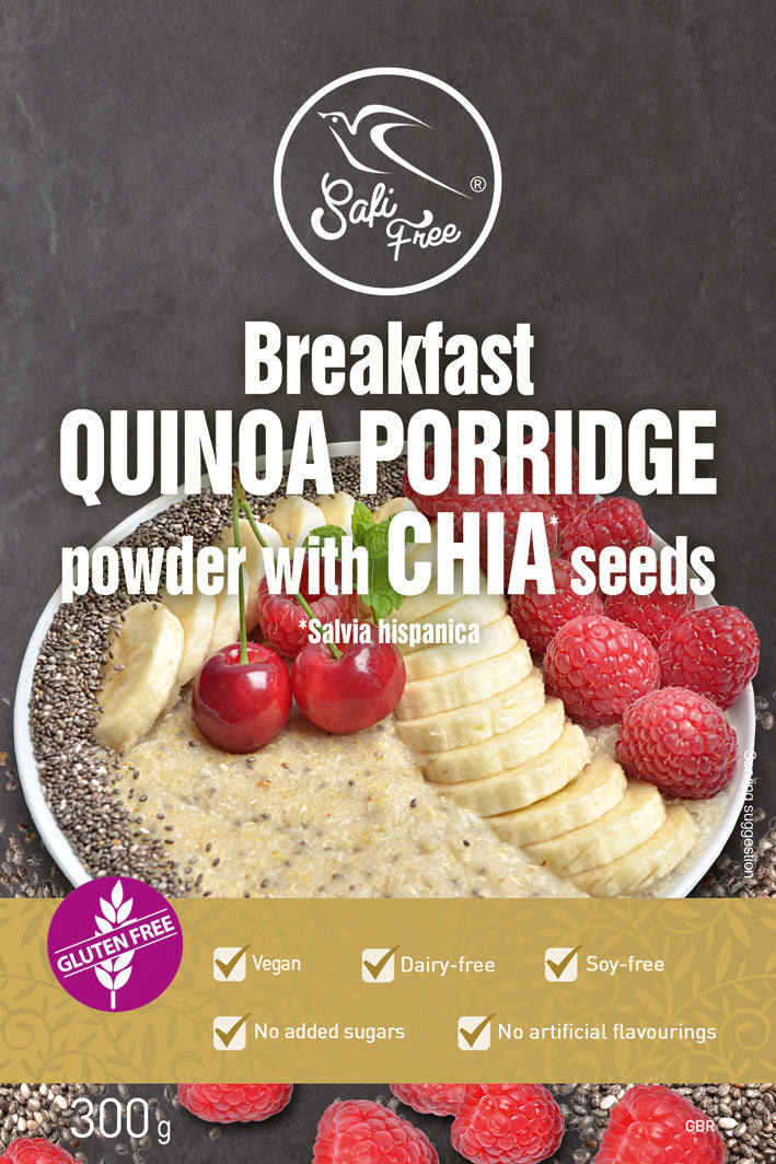 Breakfast Vanilla Quinoa Porridge with Chia Seeds
