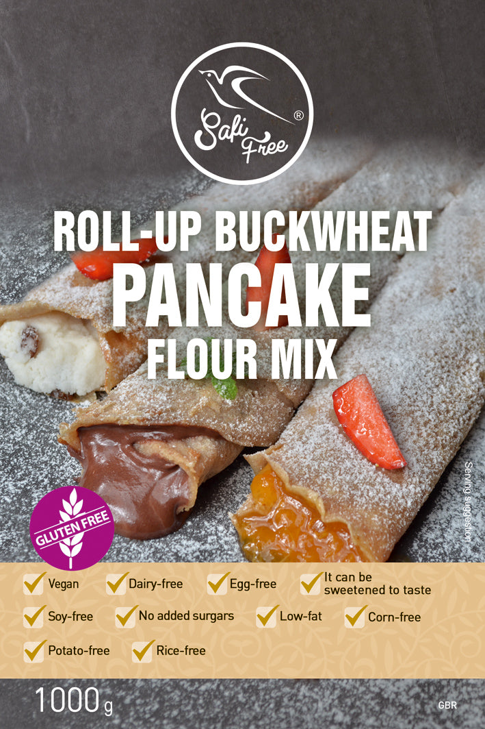 Roll-up buckwheat pancake flour mix